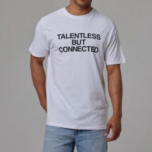 TALENTLESS White Short Sleeve Tee